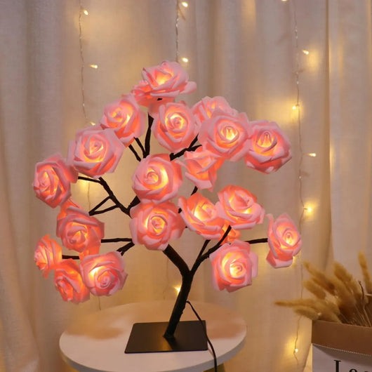 Bedroom Rose Tree Lamp Decoration