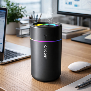 AuraDrive LED Aroma Humidifier – Portable Ultrasonic Car Air Diffuser with Ambient RGB Light