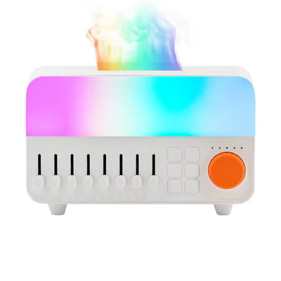 Tranquil Flame Sleep Diffuser For Restful Sleep All In One Humidifier White Noise LED Light Bluetooth Speaker