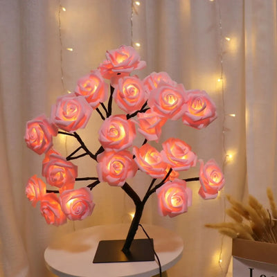 Bedroom Rose Tree Lamp Decoration