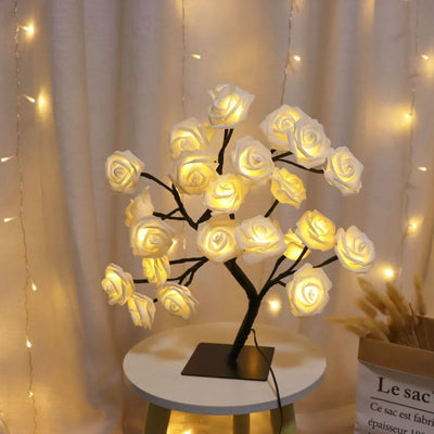 Bedroom Rose Tree Lamp Decoration