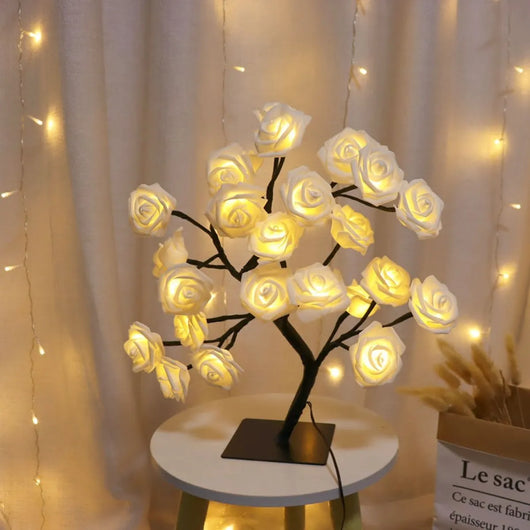 Bedroom Rose Tree Lamp Decoration