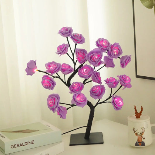 Bedroom Rose Tree Lamp Decoration