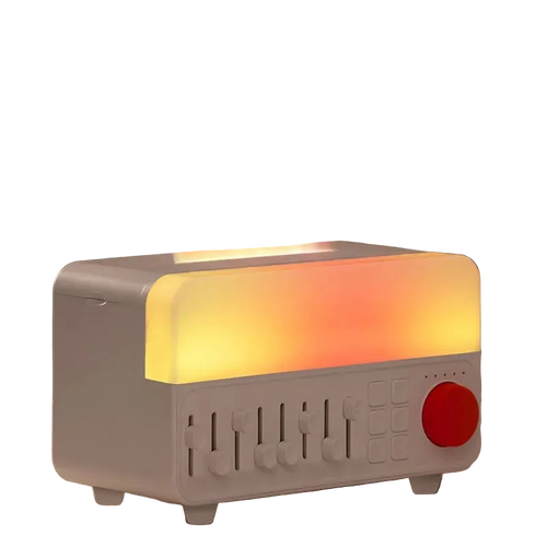 Tranquil Flame Sleep Diffuser For Restful Sleep All In One Humidifier White Noise LED Light Bluetooth Speaker