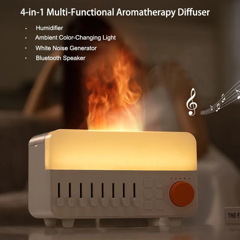 Tranquil Ambient Sound Flame Sleep Diffuser