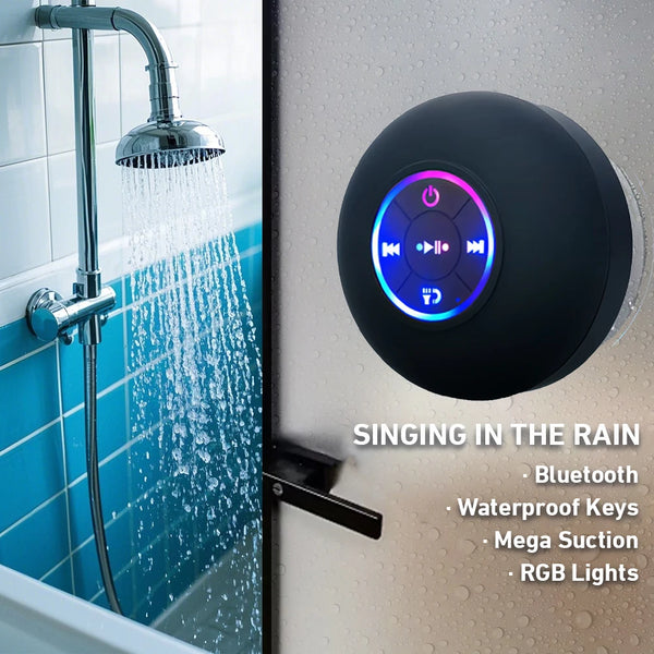 AquaBeat Waterproof Bluetooth Shower Speaker