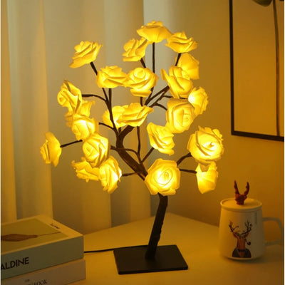 Bedroom Rose Tree Lamp Decoration